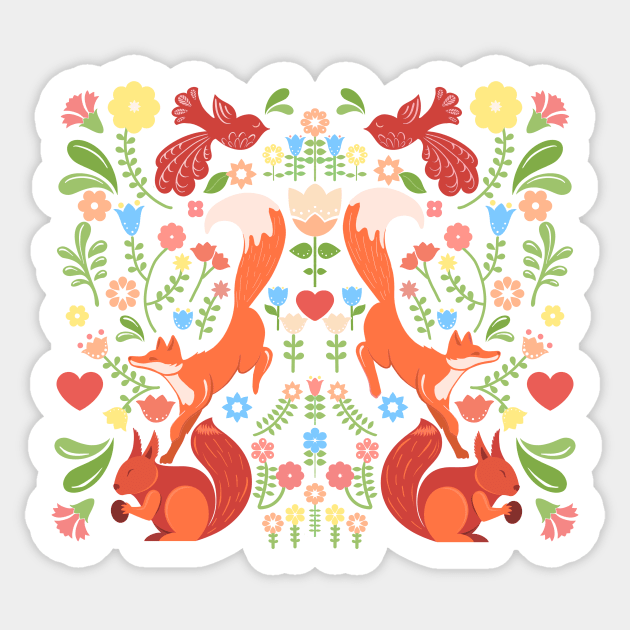 Early Autumn Forest Frolic Sticker by LittleBunnySunshine